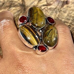 Tigereye Ring Size 9